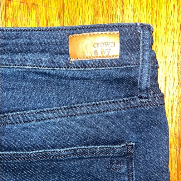 Crown & Ivy Blue Bootcut Women's Jeans Size 14P - Picture 9 of 10